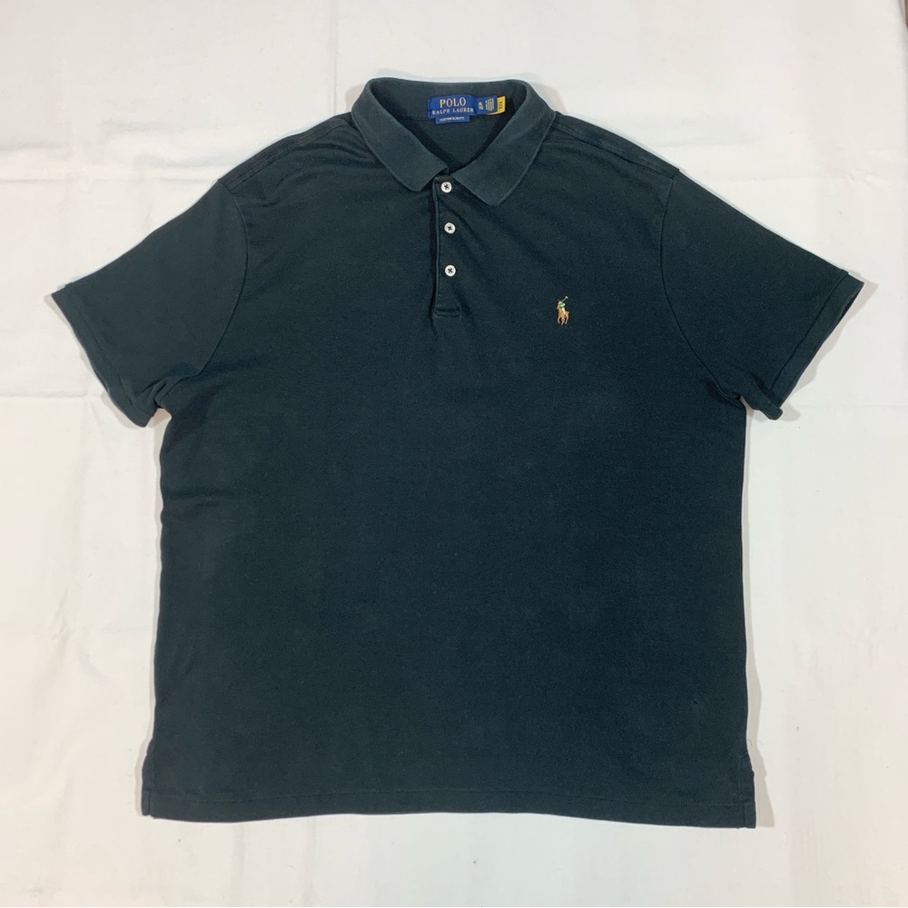 Polo Ralph Lauren Mens XL Custom SLIM Fit 100% Cotton S/S Shirt Golf Preppy Soft